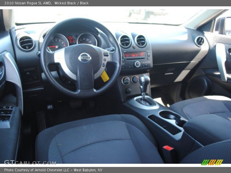 Wicked Black / Black 2010 Nissan Rogue SL AWD