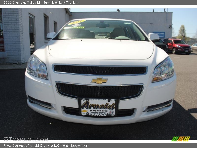 Summit White / Titanium 2011 Chevrolet Malibu LT