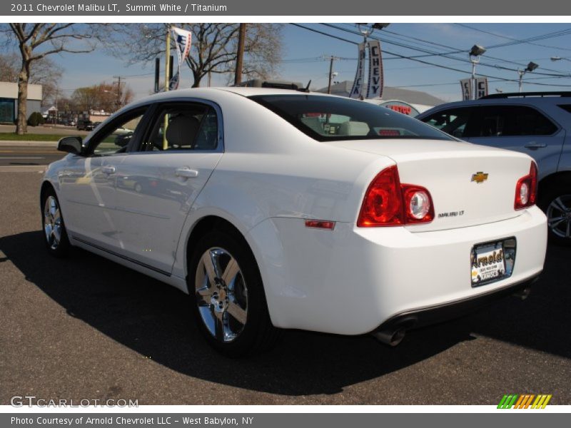 Summit White / Titanium 2011 Chevrolet Malibu LT
