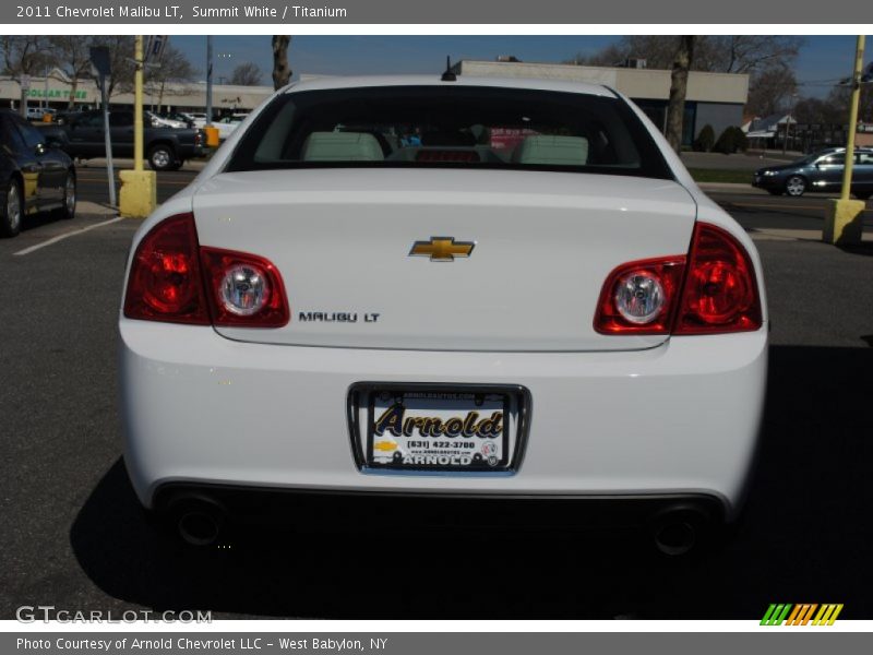Summit White / Titanium 2011 Chevrolet Malibu LT