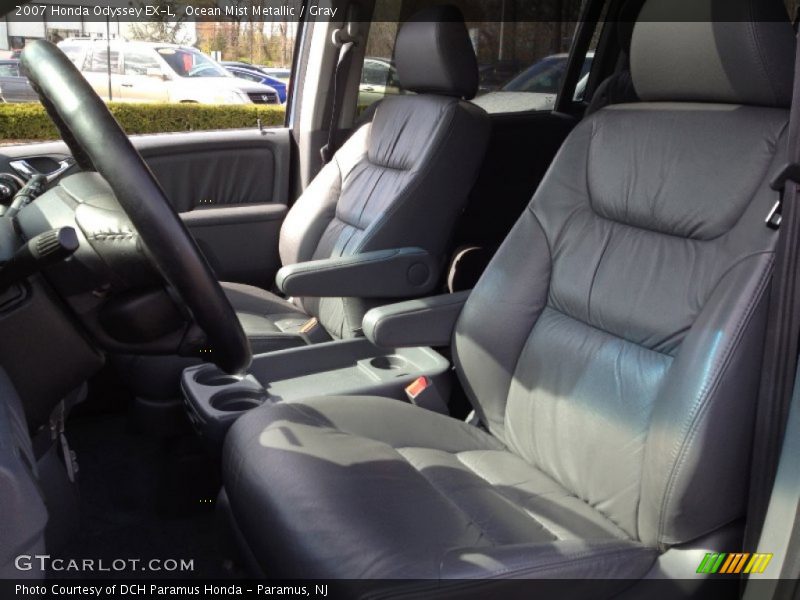 Ocean Mist Metallic / Gray 2007 Honda Odyssey EX-L