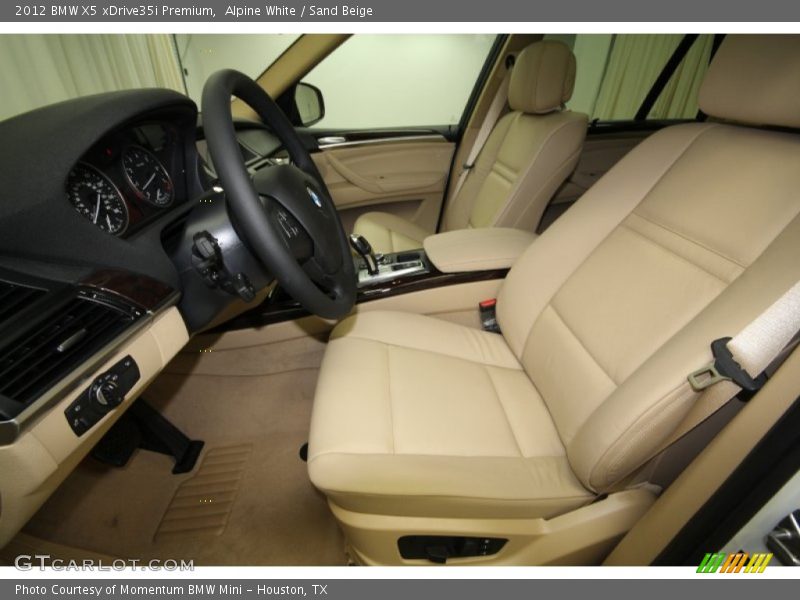 Alpine White / Sand Beige 2012 BMW X5 xDrive35i Premium