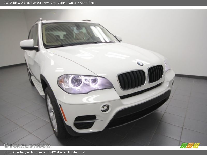 Alpine White / Sand Beige 2012 BMW X5 xDrive35i Premium