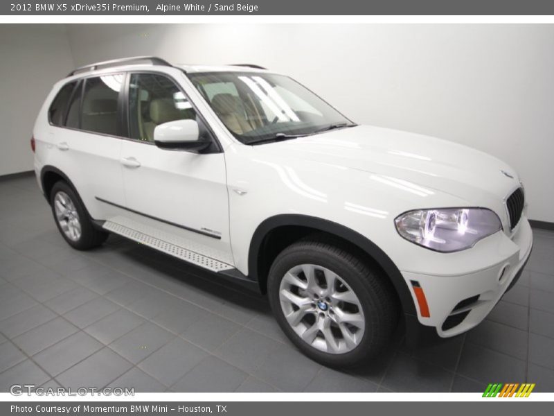 Alpine White / Sand Beige 2012 BMW X5 xDrive35i Premium