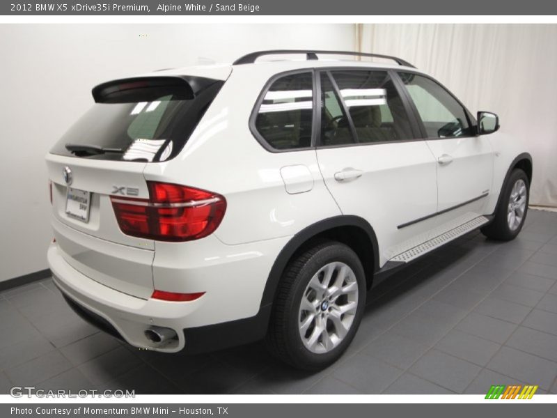 Alpine White / Sand Beige 2012 BMW X5 xDrive35i Premium