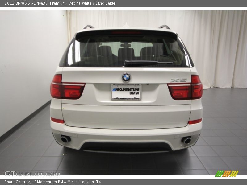 Alpine White / Sand Beige 2012 BMW X5 xDrive35i Premium
