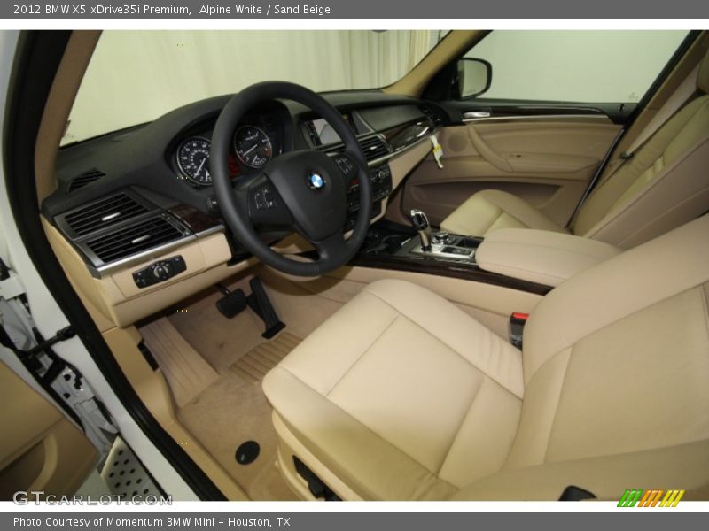 Alpine White / Sand Beige 2012 BMW X5 xDrive35i Premium