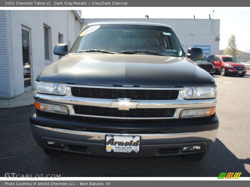 Dark Gray Metallic / Gray/Dark Charcoal 2003 Chevrolet Tahoe LS