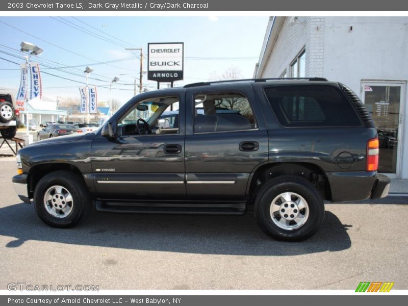 Dark Gray Metallic / Gray/Dark Charcoal 2003 Chevrolet Tahoe LS