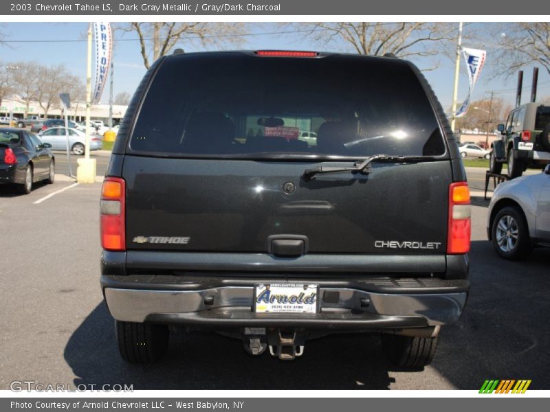 Dark Gray Metallic / Gray/Dark Charcoal 2003 Chevrolet Tahoe LS