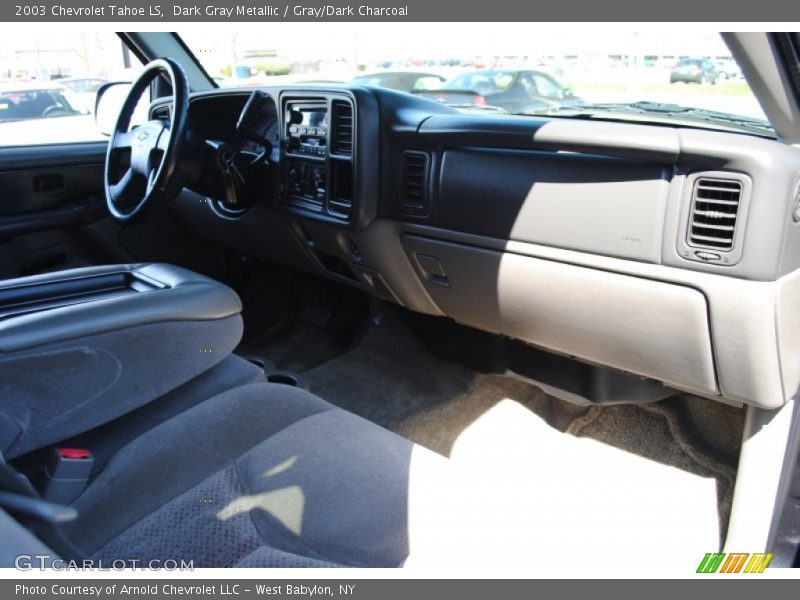 Dark Gray Metallic / Gray/Dark Charcoal 2003 Chevrolet Tahoe LS