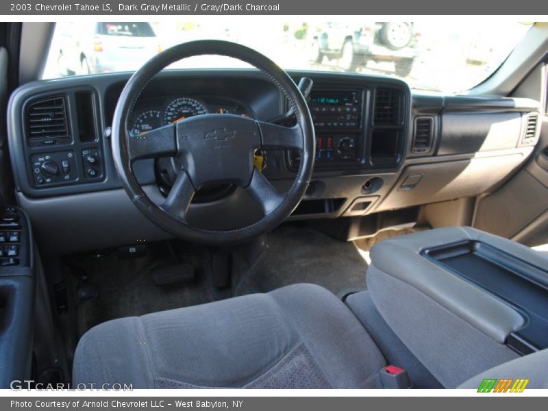Dark Gray Metallic / Gray/Dark Charcoal 2003 Chevrolet Tahoe LS