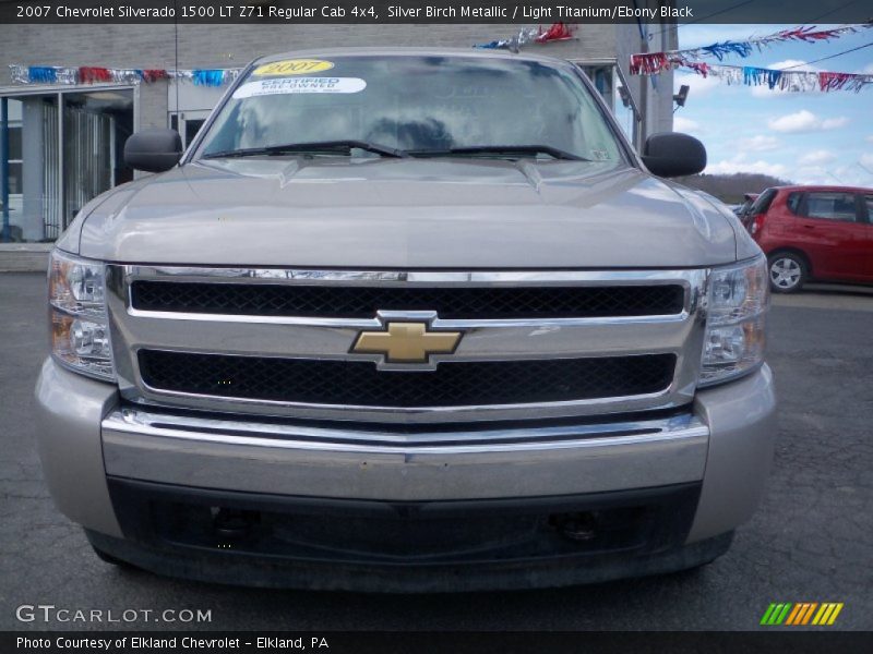 Silver Birch Metallic / Light Titanium/Ebony Black 2007 Chevrolet Silverado 1500 LT Z71 Regular Cab 4x4