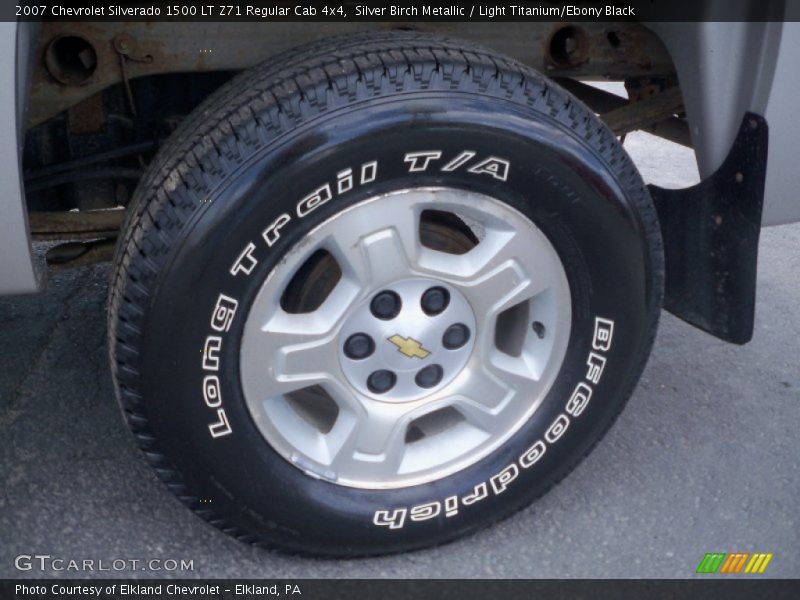 Silver Birch Metallic / Light Titanium/Ebony Black 2007 Chevrolet Silverado 1500 LT Z71 Regular Cab 4x4