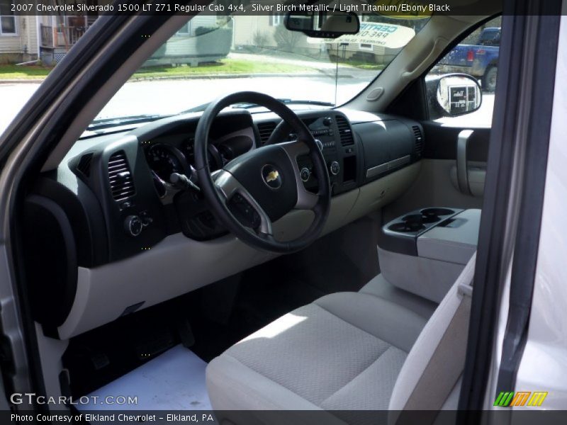 Silver Birch Metallic / Light Titanium/Ebony Black 2007 Chevrolet Silverado 1500 LT Z71 Regular Cab 4x4