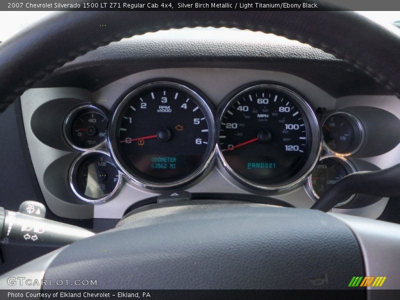 Silver Birch Metallic / Light Titanium/Ebony Black 2007 Chevrolet Silverado 1500 LT Z71 Regular Cab 4x4
