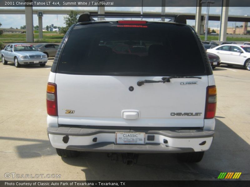Summit White / Tan/Neutral 2001 Chevrolet Tahoe LT 4x4