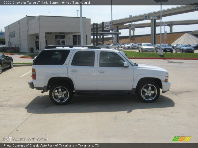 Summit White / Tan/Neutral 2001 Chevrolet Tahoe LT 4x4
