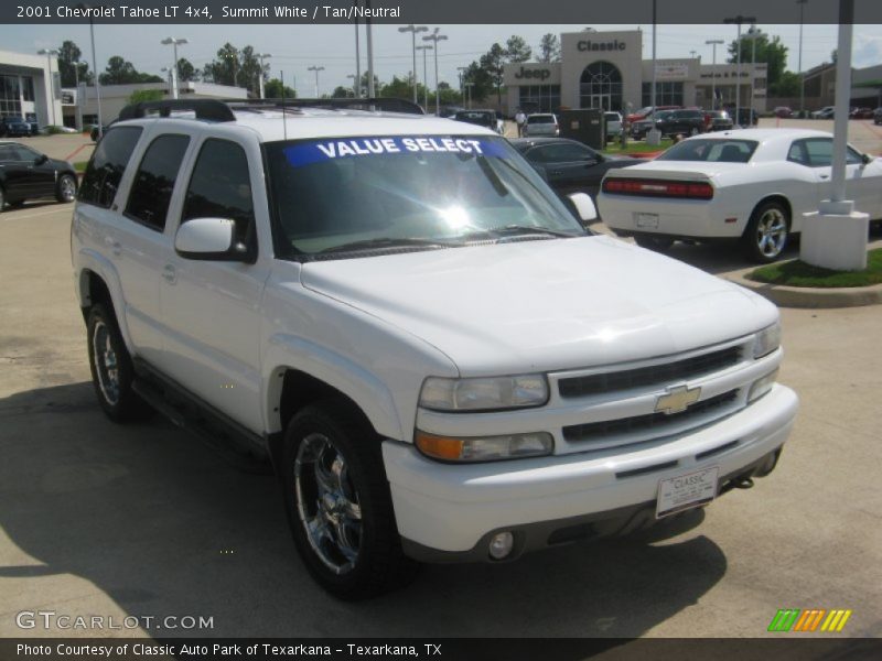 Summit White / Tan/Neutral 2001 Chevrolet Tahoe LT 4x4
