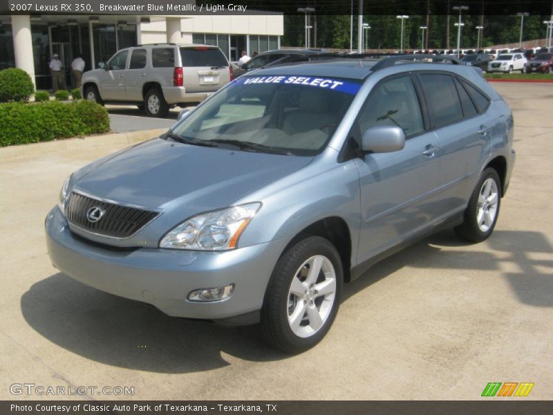 Breakwater Blue Metallic / Light Gray 2007 Lexus RX 350