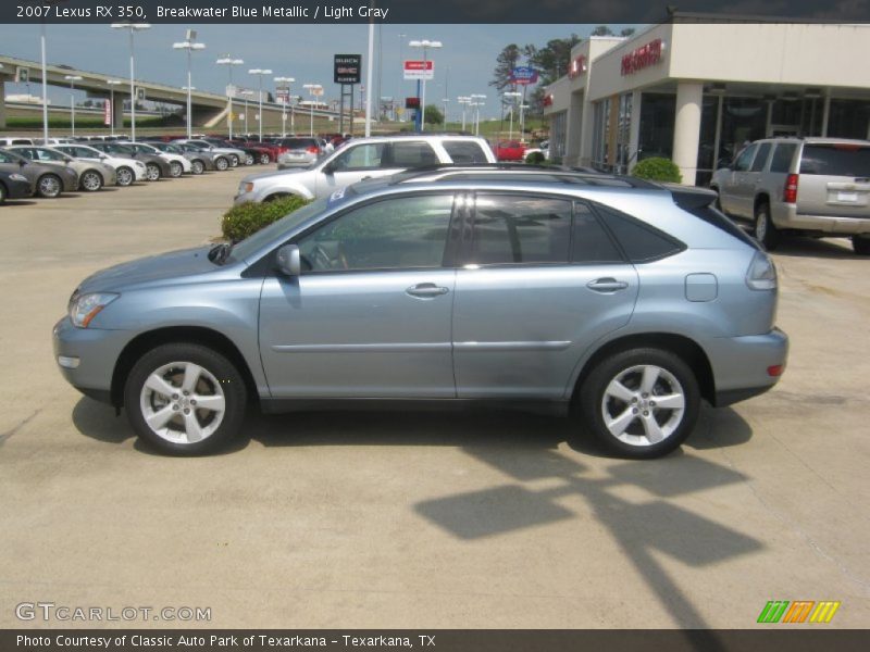 Breakwater Blue Metallic / Light Gray 2007 Lexus RX 350