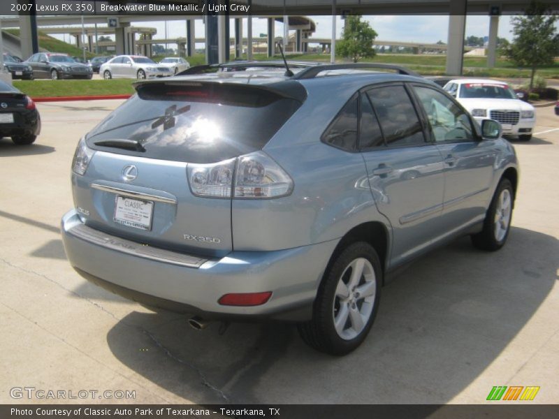 Breakwater Blue Metallic / Light Gray 2007 Lexus RX 350