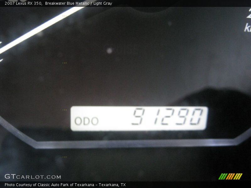 Breakwater Blue Metallic / Light Gray 2007 Lexus RX 350