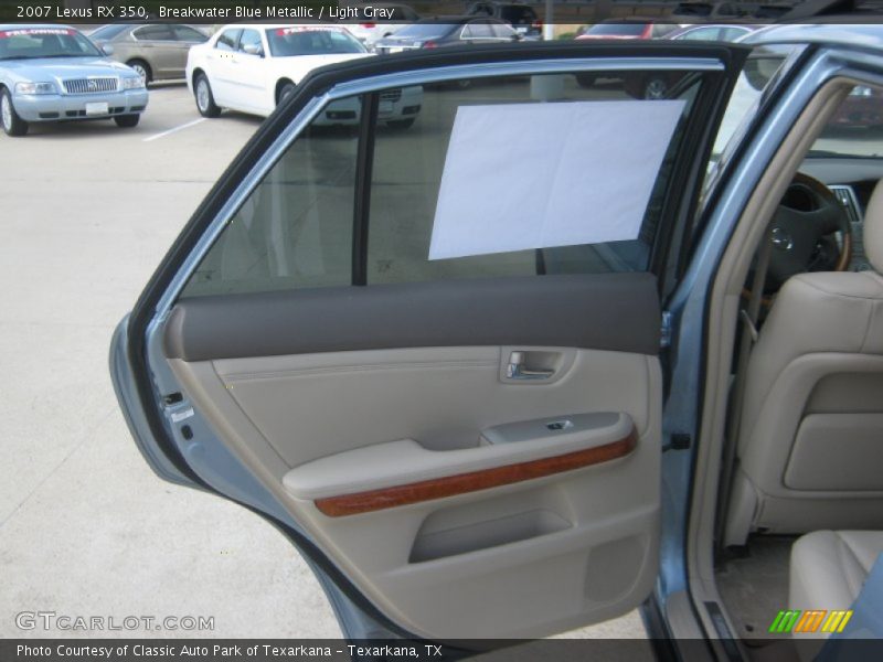 Breakwater Blue Metallic / Light Gray 2007 Lexus RX 350