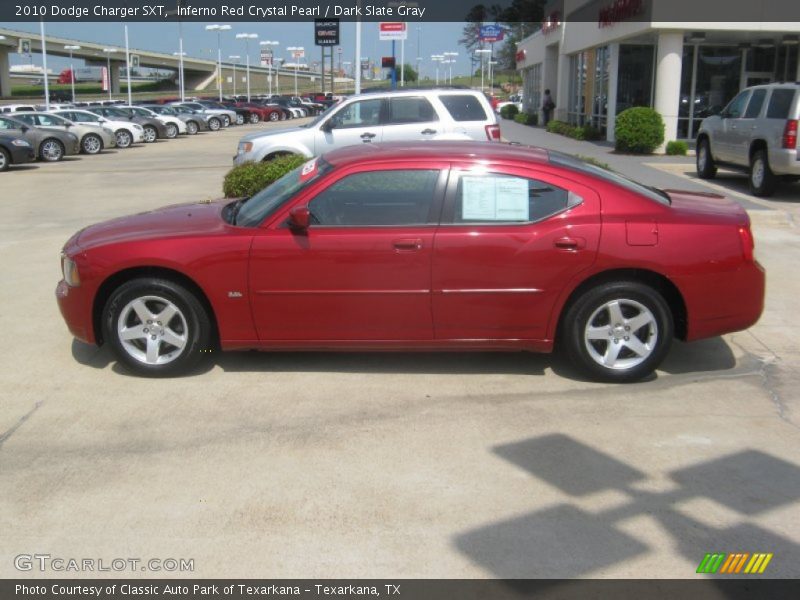 Inferno Red Crystal Pearl / Dark Slate Gray 2010 Dodge Charger SXT