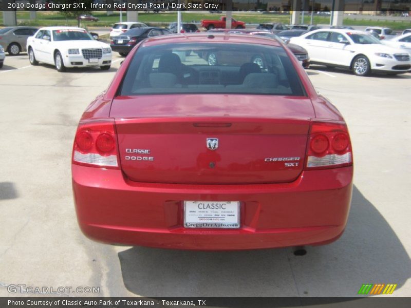 Inferno Red Crystal Pearl / Dark Slate Gray 2010 Dodge Charger SXT