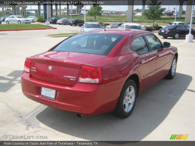Inferno Red Crystal Pearl / Dark Slate Gray 2010 Dodge Charger SXT