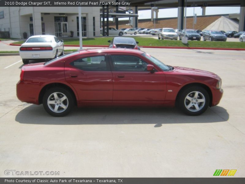 Inferno Red Crystal Pearl / Dark Slate Gray 2010 Dodge Charger SXT