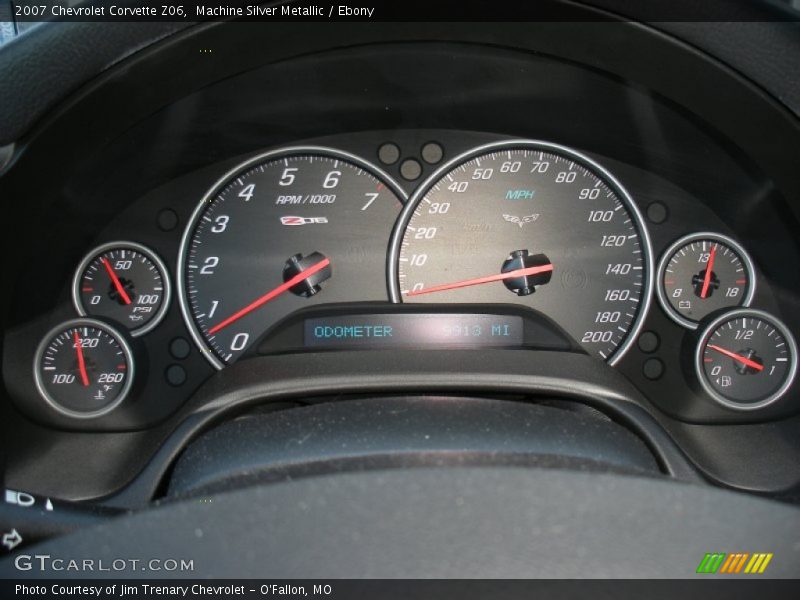 Machine Silver Metallic / Ebony 2007 Chevrolet Corvette Z06