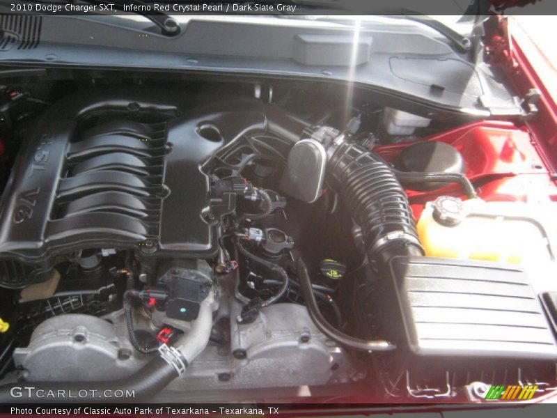 Inferno Red Crystal Pearl / Dark Slate Gray 2010 Dodge Charger SXT
