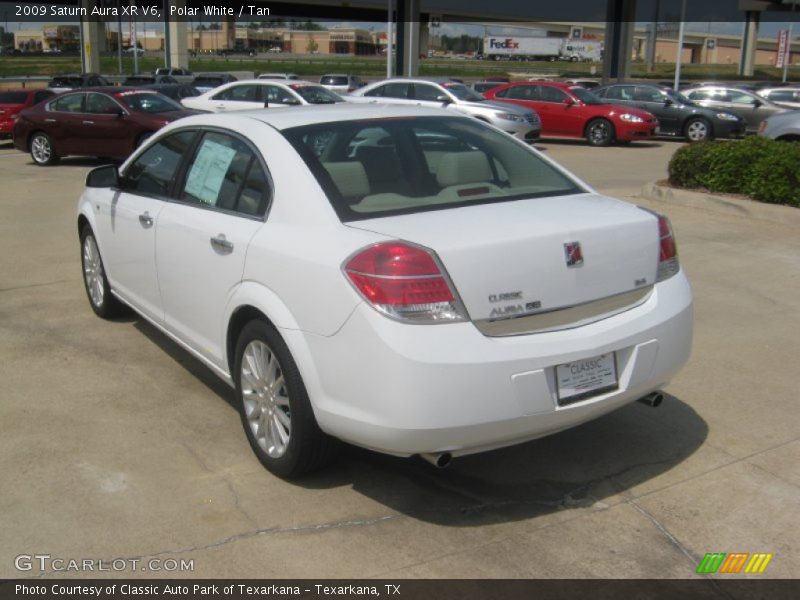 Polar White / Tan 2009 Saturn Aura XR V6