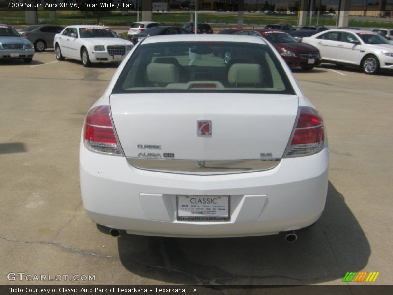 Polar White / Tan 2009 Saturn Aura XR V6