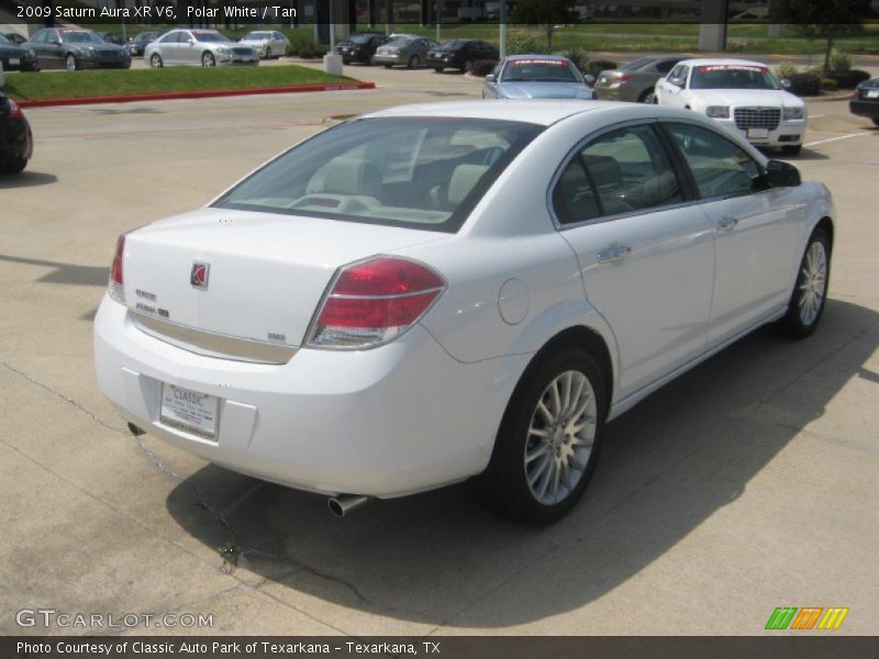 Polar White / Tan 2009 Saturn Aura XR V6