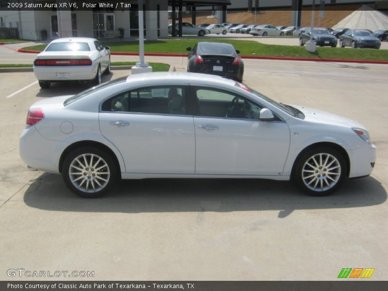 Polar White / Tan 2009 Saturn Aura XR V6