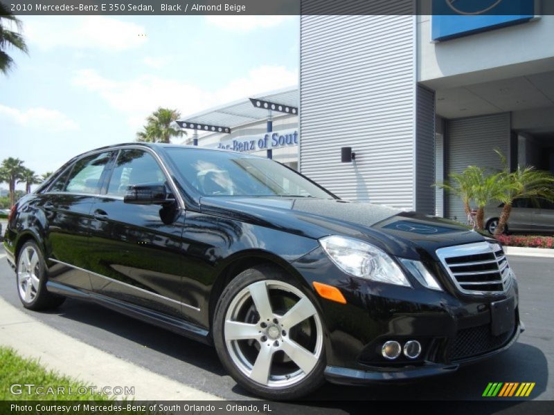 Black / Almond Beige 2010 Mercedes-Benz E 350 Sedan