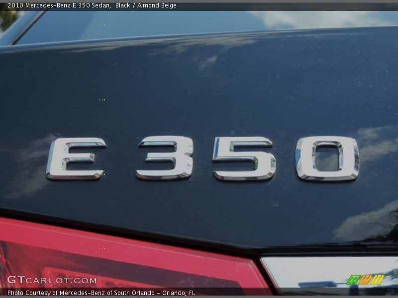 Black / Almond Beige 2010 Mercedes-Benz E 350 Sedan