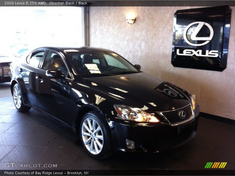 Obsidian Black / Black 2009 Lexus IS 250 AWD