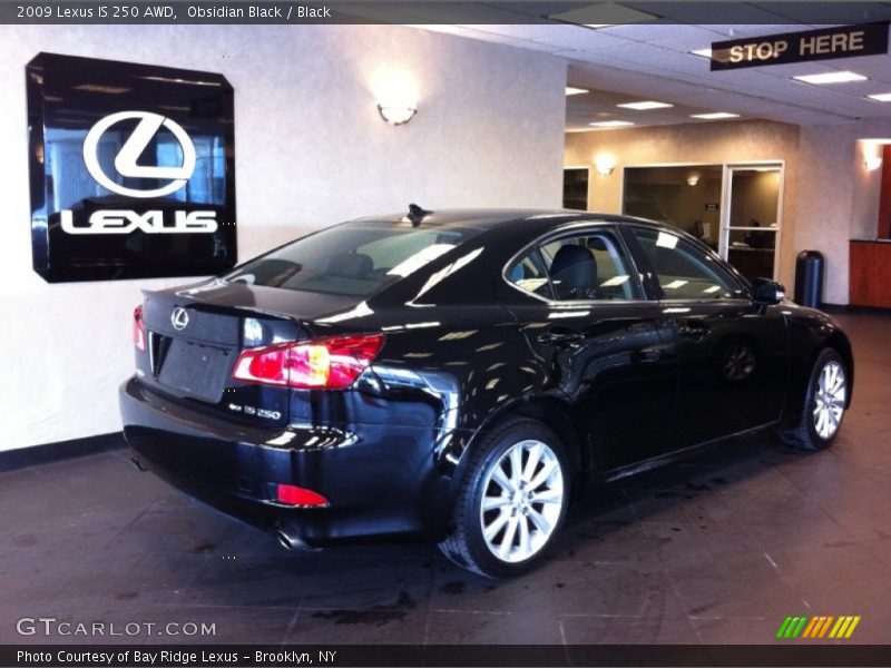 Obsidian Black / Black 2009 Lexus IS 250 AWD