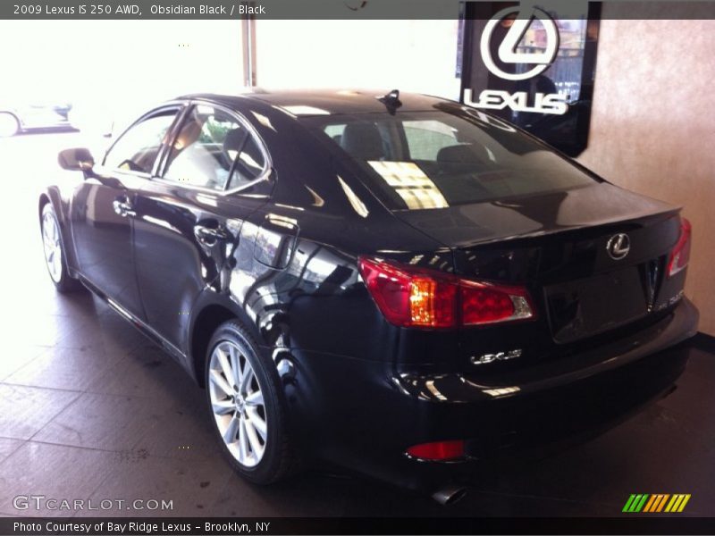 Obsidian Black / Black 2009 Lexus IS 250 AWD