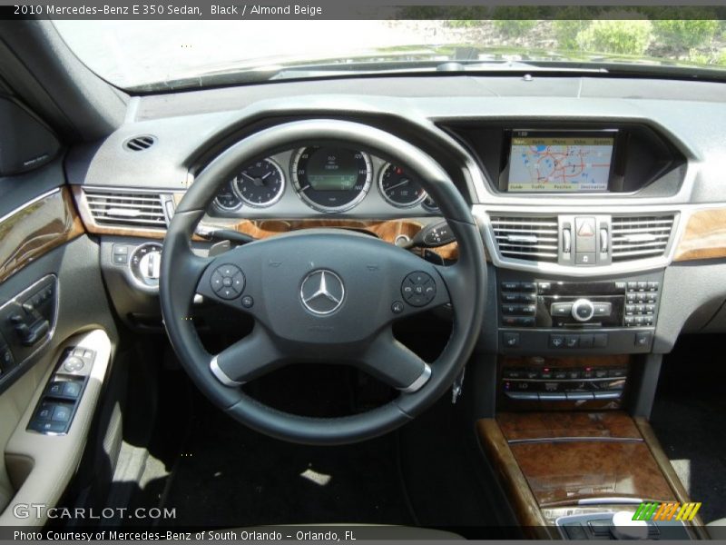 Black / Almond Beige 2010 Mercedes-Benz E 350 Sedan