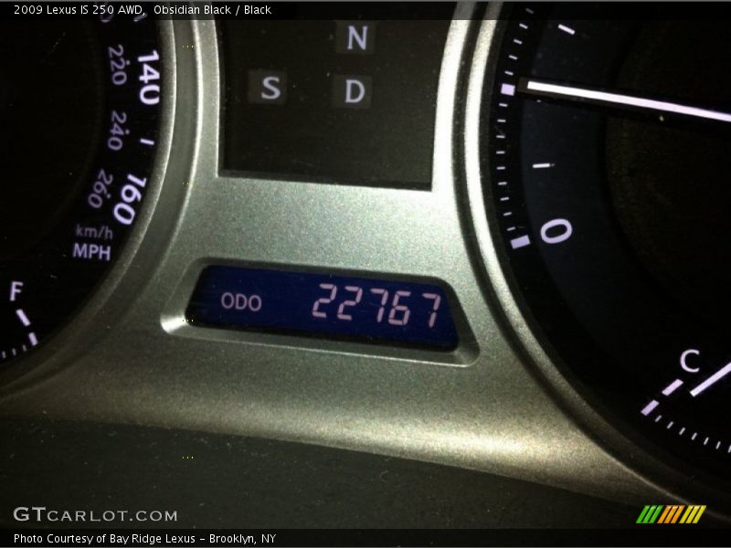 Obsidian Black / Black 2009 Lexus IS 250 AWD