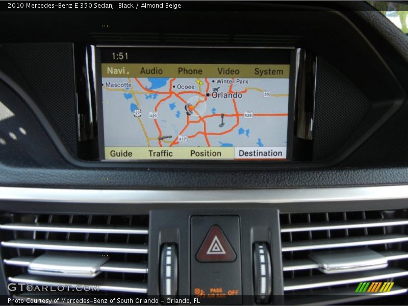 Black / Almond Beige 2010 Mercedes-Benz E 350 Sedan