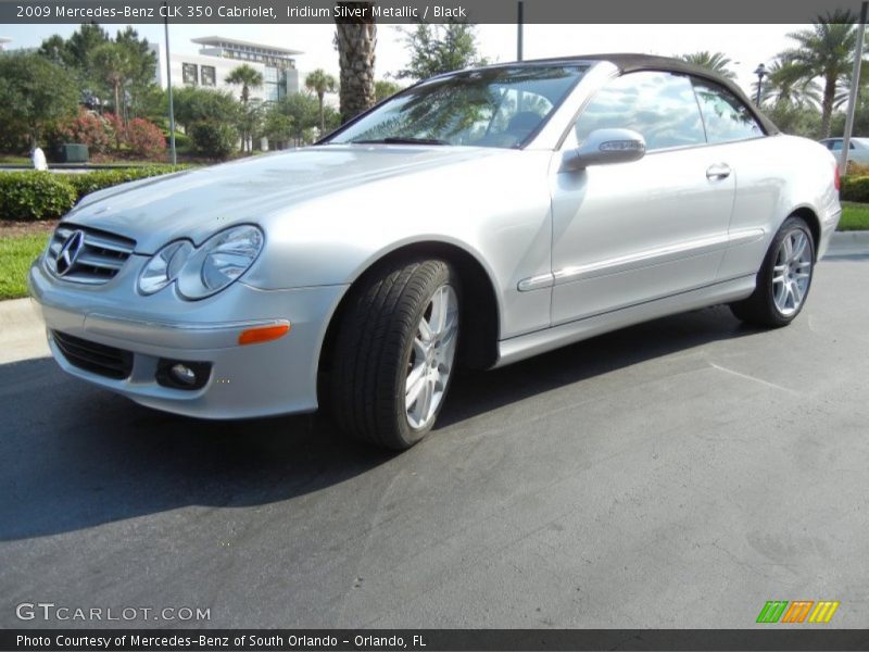 Iridium Silver Metallic / Black 2009 Mercedes-Benz CLK 350 Cabriolet
