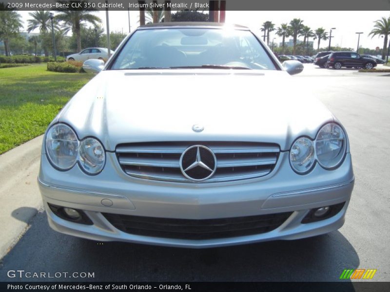 Iridium Silver Metallic / Black 2009 Mercedes-Benz CLK 350 Cabriolet