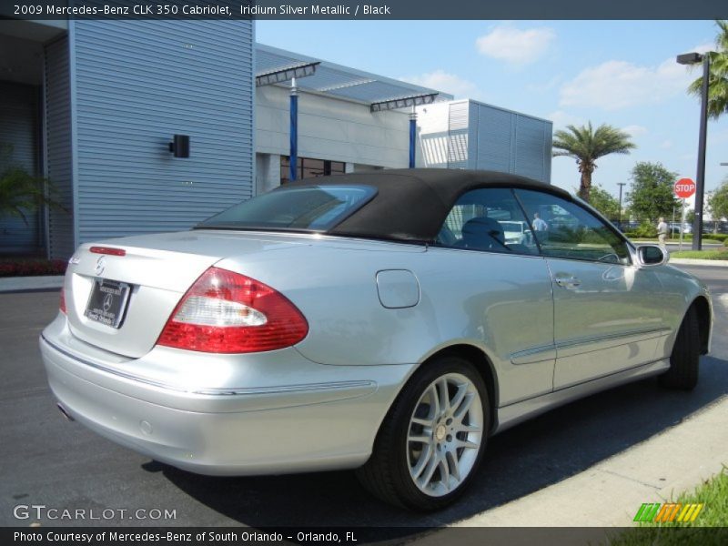Iridium Silver Metallic / Black 2009 Mercedes-Benz CLK 350 Cabriolet