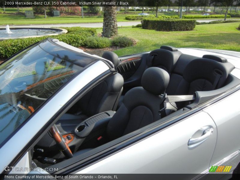 Iridium Silver Metallic / Black 2009 Mercedes-Benz CLK 350 Cabriolet